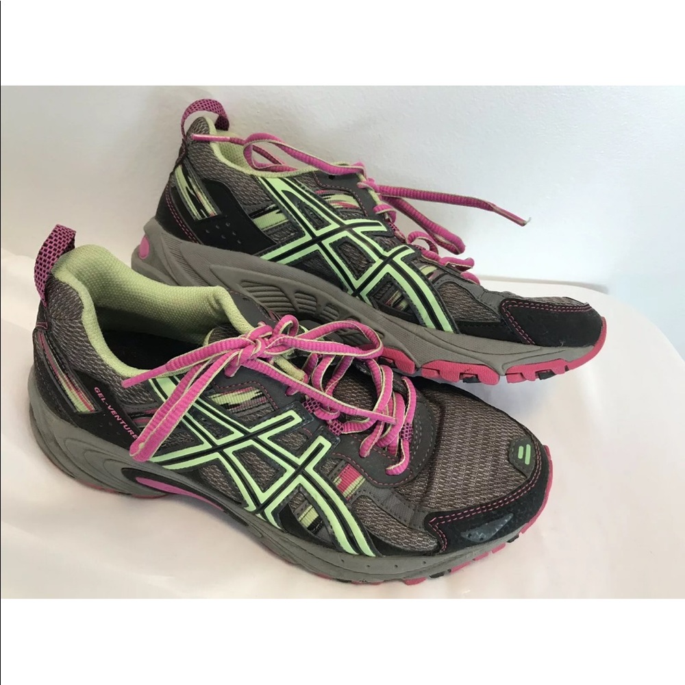 Asics Gel Venture 5 Sz 7.5 Lace Up Running Shoes